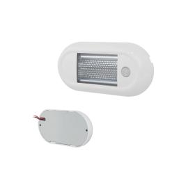 PLAFONNIER LED OVAL ULTRA FIN AVEC INTERRUPTEUR INFRAROUGE 10-30V